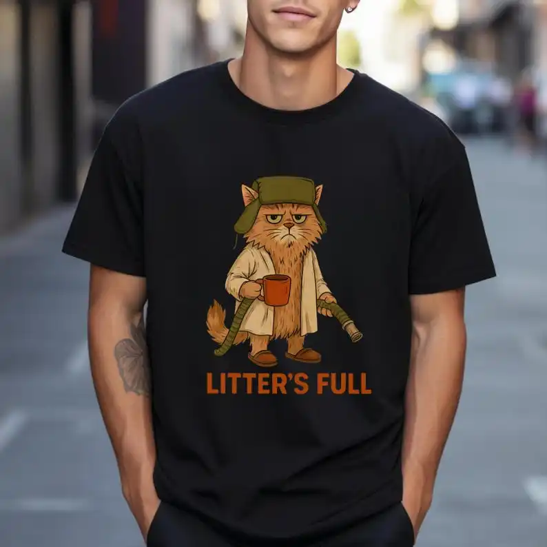 The Original Litter's Full Christmas Vacation Cat Shirt, Litters Full Cat Shirt, Christmas Vacation Shitter's Full