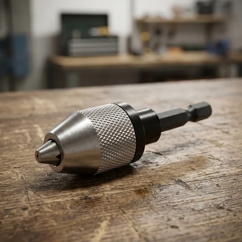 Electric Grinder for mini Drill Chuck Adapter with Hex Shank 6 35mm for Fast Drill Bit Changes Compatible with Bits up to 0 256