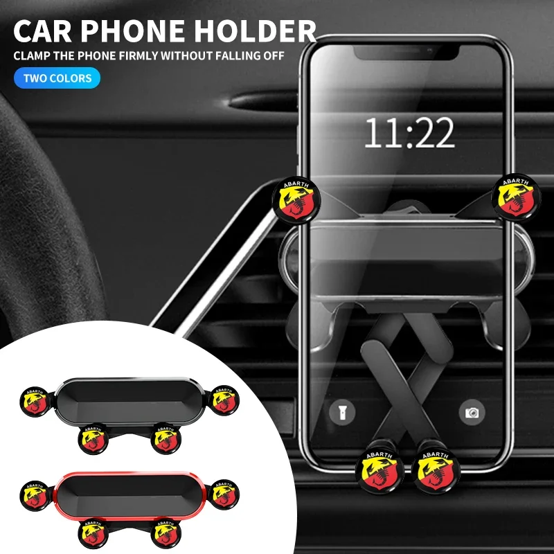 

Универсальный 360° ° Вращающийся кронштейн для смартфона с автоматическим воздуховыпускным отверстием, крепление для abarth 695 595 500 competizione 124 Spider PUNTO, декор автомобиля