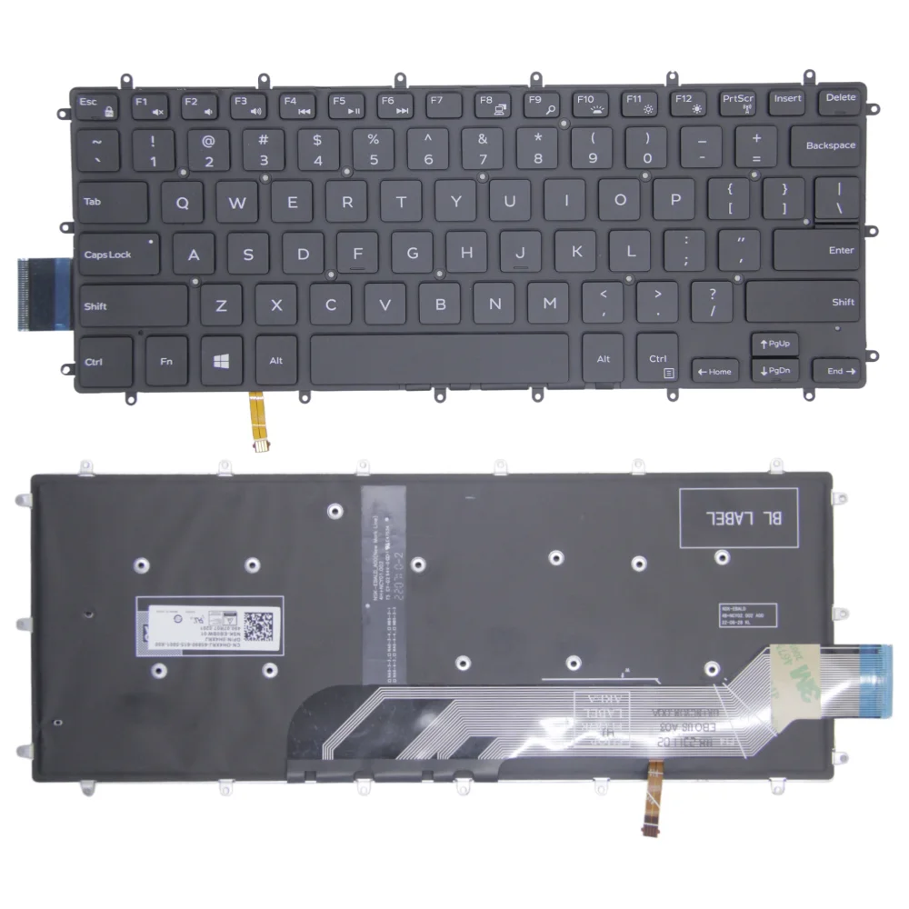 Teclado para Portátil Dell Inspiron 13 3379 3480 3490 5368 5378 5379 P89G P61F P78G Latitude 3490 E3490 L3490 5379