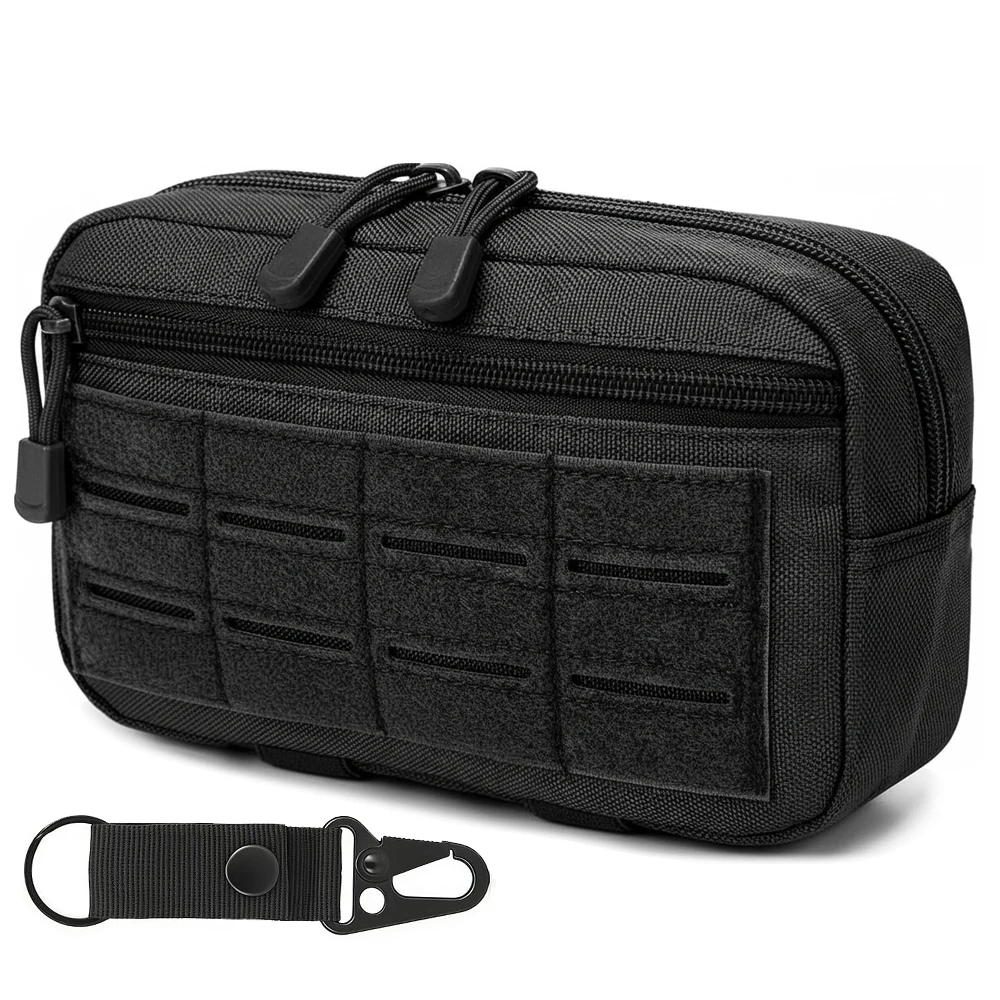 Tactical Admin Pouch Outdoor EDC Tool Bag Utility Pouch With Keychain Waist Fanny Pack Hunting Bag for Vest Backpack Duty Belt