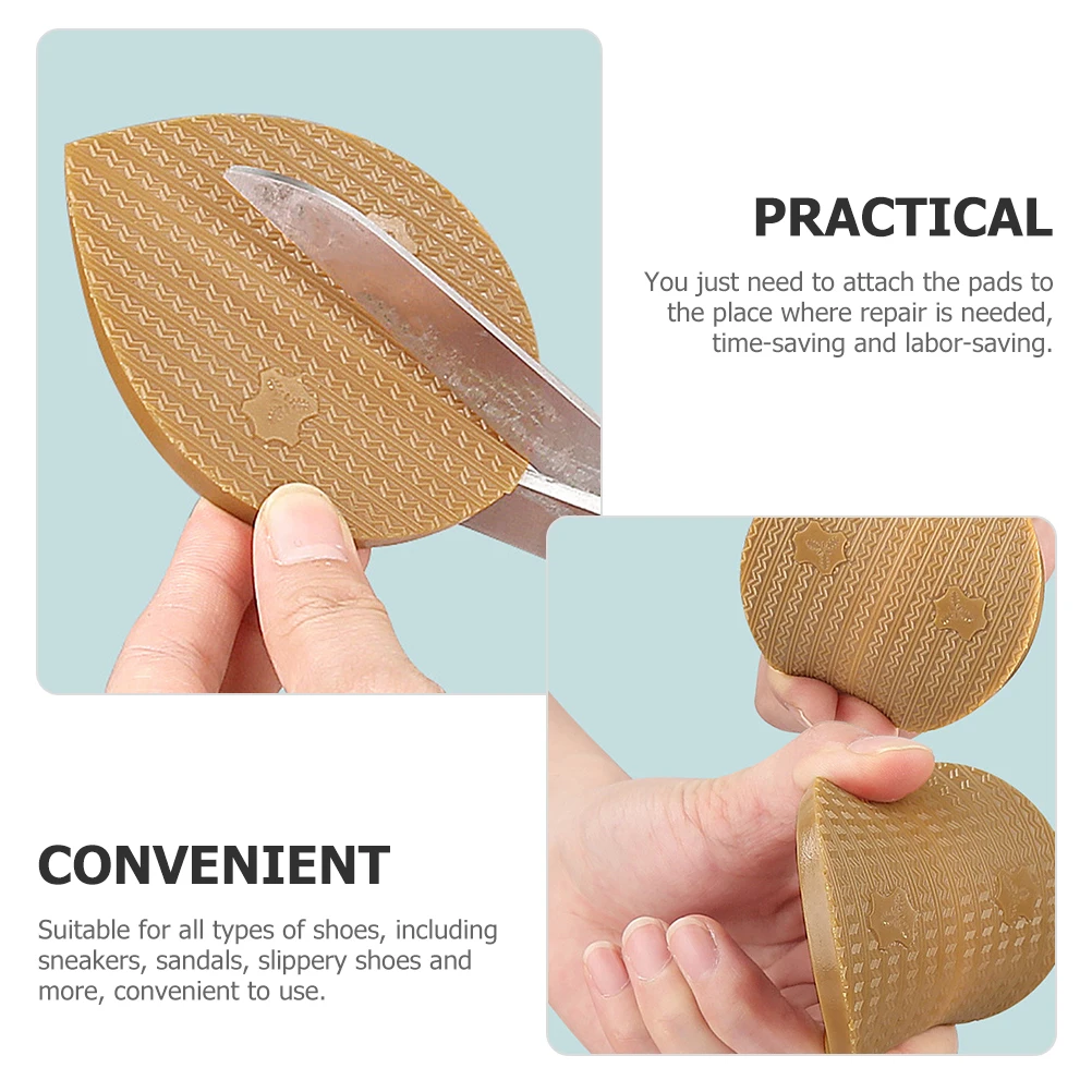

3 pcs Anti Slip Sole Material for Sneakers Heel Repair Non Slip Shoe Pads Durable Sole Protectors Comfortable Support Suitable