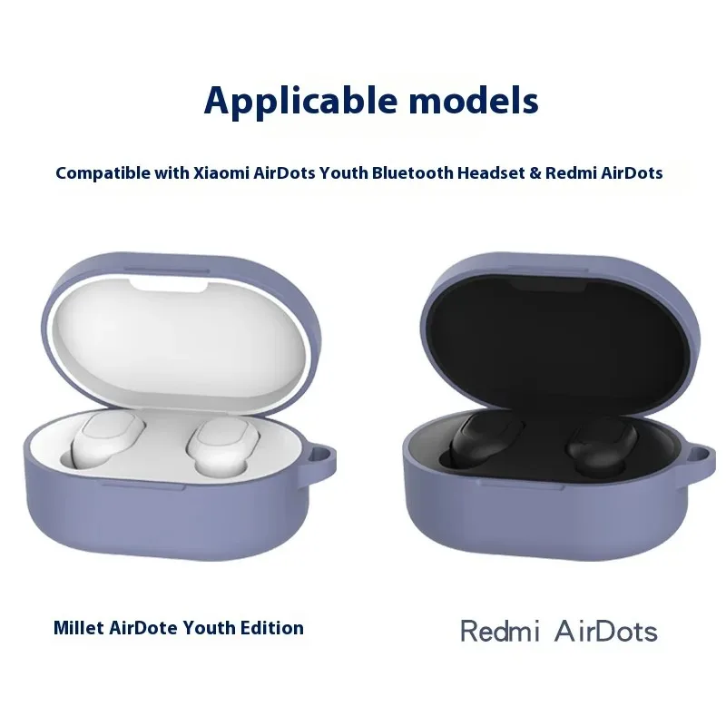 Redmi airdots drahtlose Bluetooth-Headset Schutzhülle redmi einfarbige flüssige Silikons chale Aufbewahrung sbox einfache Persönlichkeit