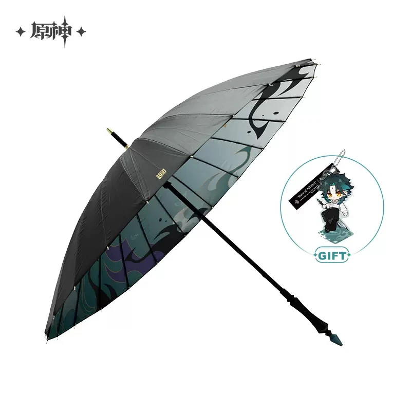 Pre-sale:[miHoYo] Game Genshin Impact Xiao Bane of All Evil Theme Sunscreen Umbrella Anime Cosplay Prop Gift Pendat Sun Umbrella