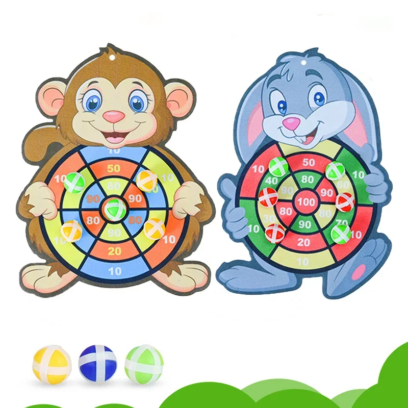 Tablica z lepkimi piłeczkami dla dzieci, rzutki z kreskówkami, zabawa w rzucanie, na zewnątrz i do wewnątrz, sport rodzinny, bezpieczeństwo, piłeczki na przyssawki, zabawki z piłeczkami z kreskówek.