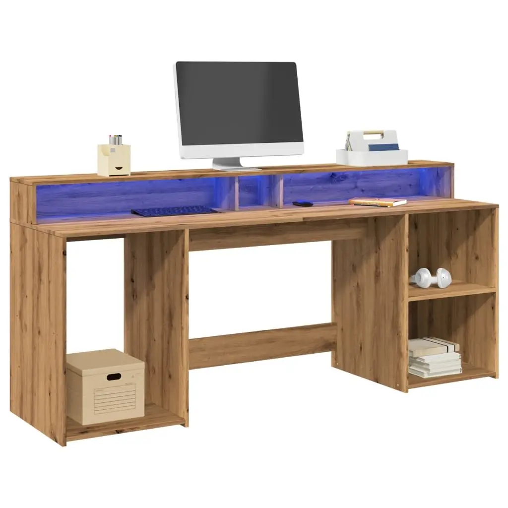 

Desk Artisan Oak Engineered Wood Large Desk Rectangular