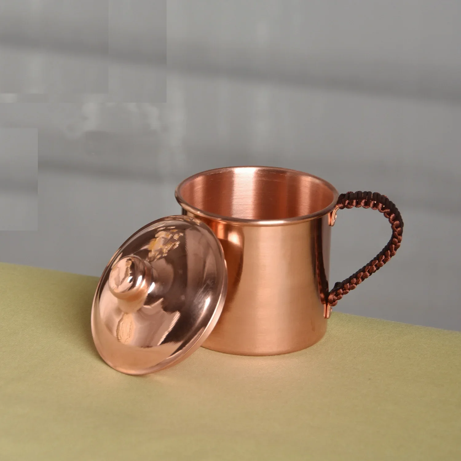 أكواب موسكو البغل النحاسية 100% أكواب نحاسية صلبة نقية مصنوعة يدويًا - 400 مل، هدية، زجاج النحاس من النحاس #2
