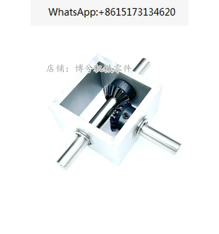 90 degree bevel gear right angle commutator small gearbox 1:1 corner mechanical transmission module shaft diameter 10mm