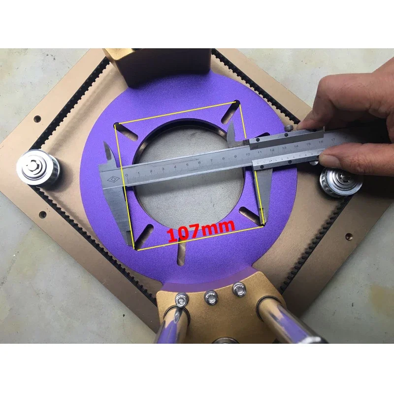 Router Lift Aluminum Router Table Insert Plate For Woodworking Engraving Machine Milling Trimming Lift Flip Plate DIY Work Bench