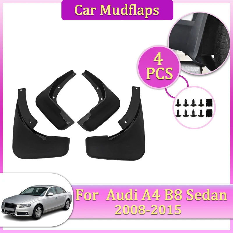 

Car Mudflap For Audi A4 B8 Sedan Saloon Accessories 2010 2008~2015 Mudguards Parts Tool Splash Fender Flare Cover Guard Auto Mud