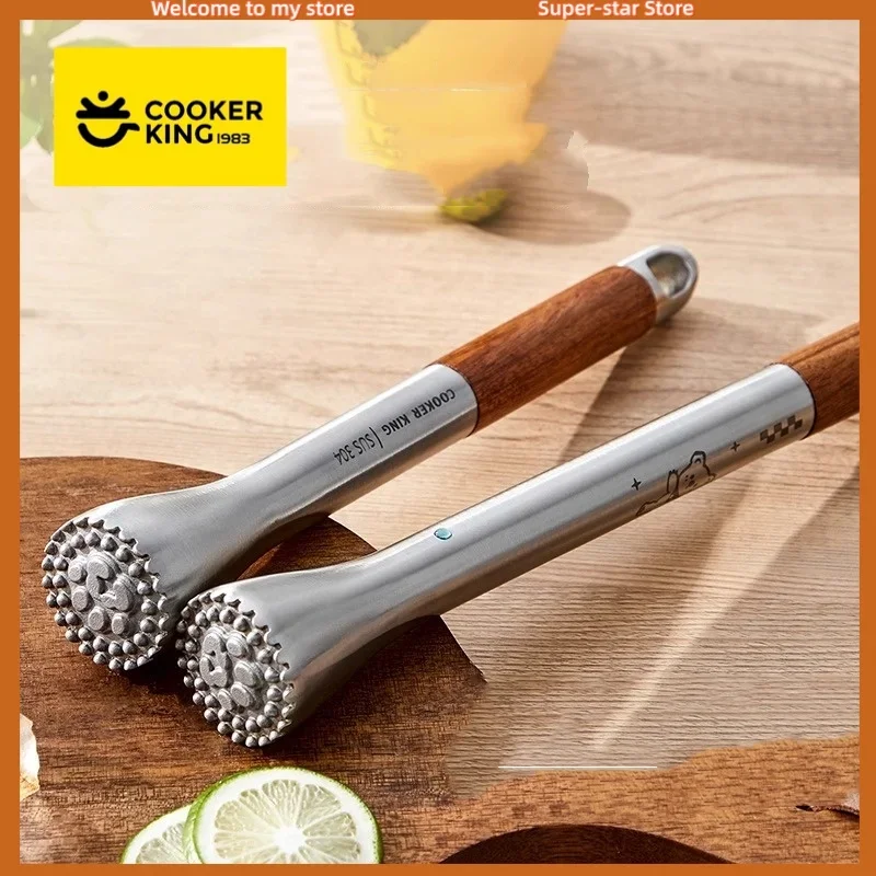 

COOKER KING 22 см палочка для давления из нержавеющей стали, стержень для давления сока, молоток для дробления льда, стержень для прессования сока, инструмент для дробления лимонного чая