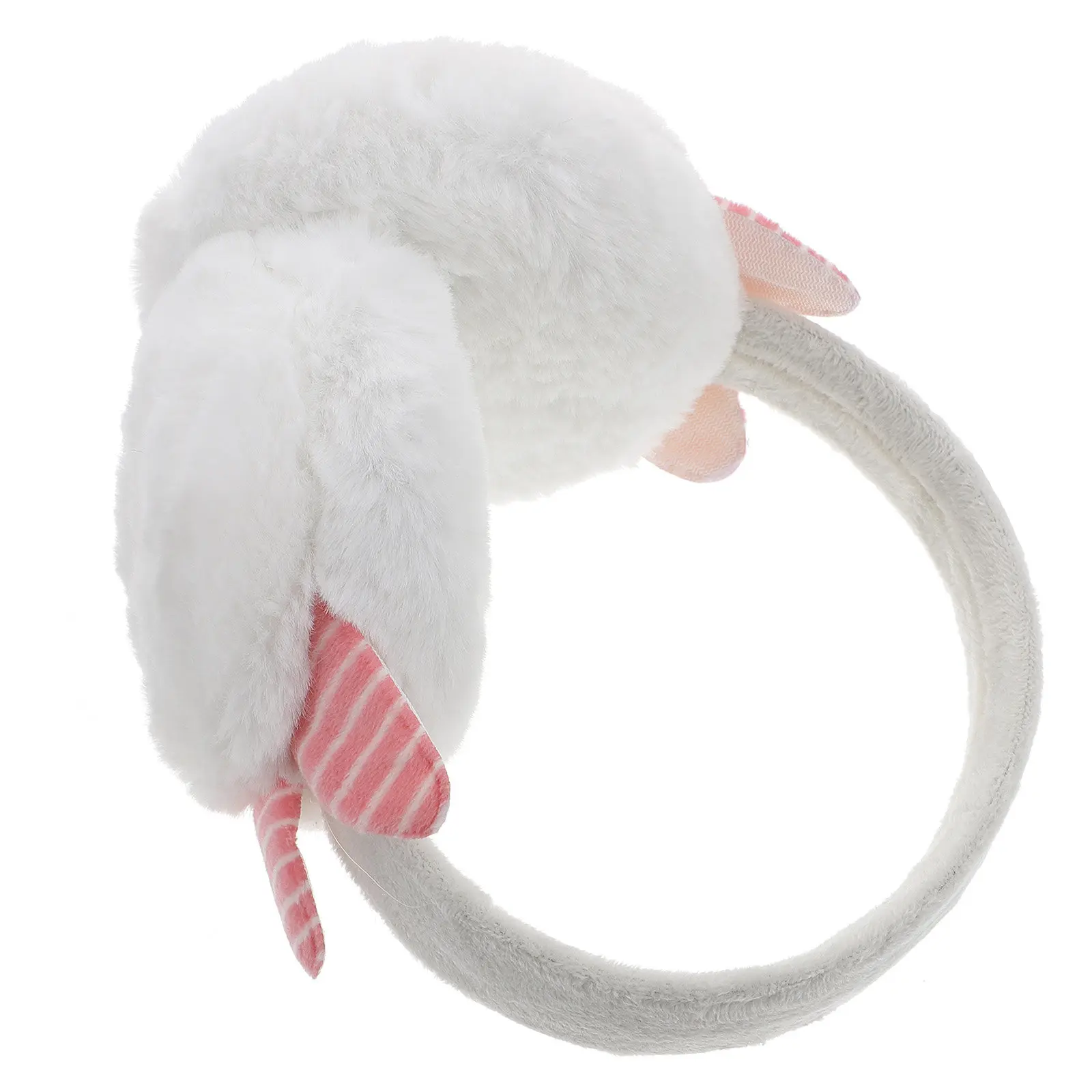 1-個冬用イヤーウォーマーかわいいアニマルプリントヘッドバンド防風耳カバー女性用快適な軽量冬用イヤーマフ