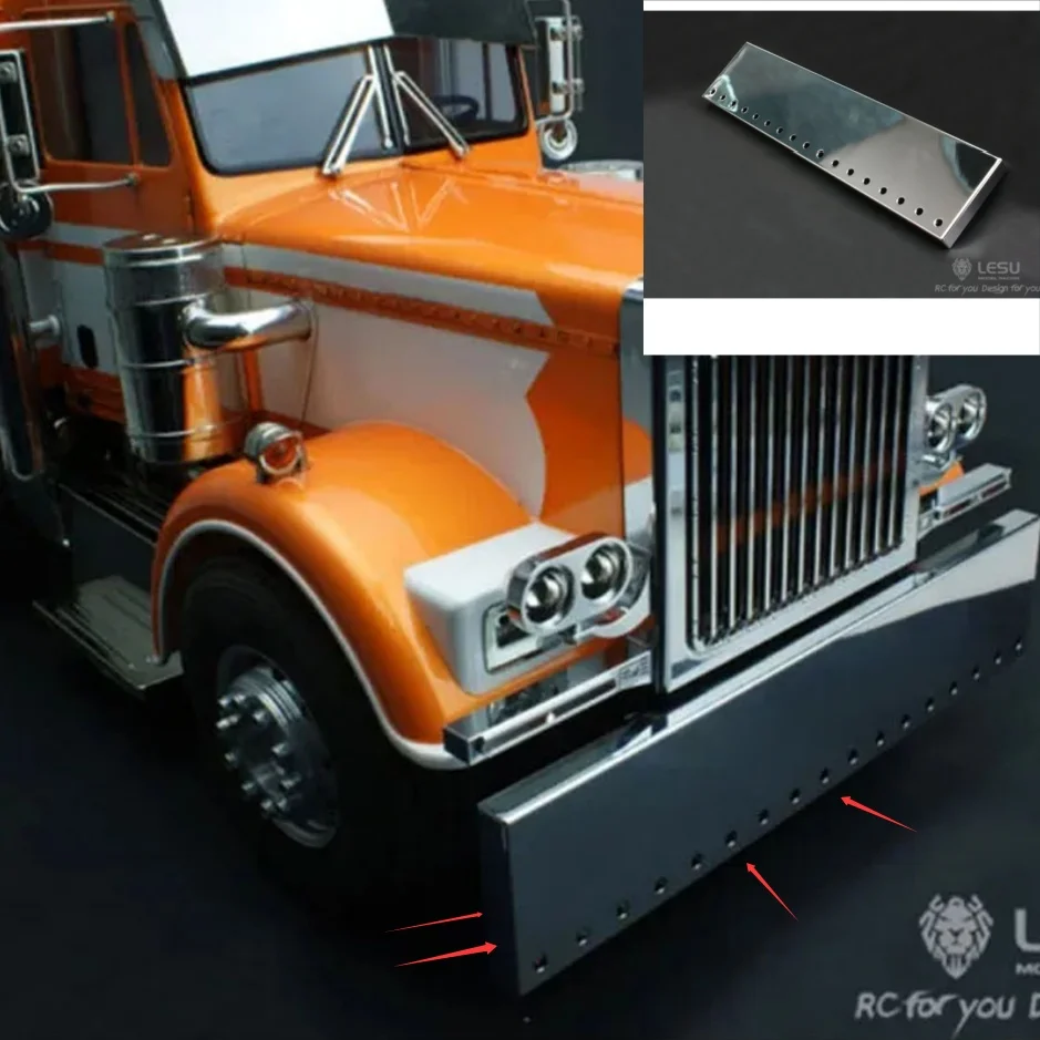 LESU Modellteil Metall-Frontstoßstange für Tamiya King Gl RC 1/14 Traktor-LKW Auto DIY Outdoor TH02304 RC-Zubehör – Detail 1