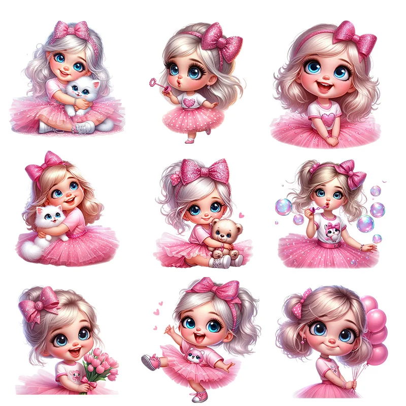 lovely bow Lori princess Thermal for Clothing Iron On Patches For Clothing Iron On Patches Thermal for Clothing.