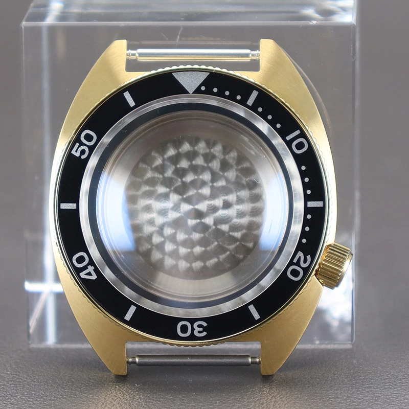 

NH36 41mm Gold SKX Diving Watch Case Sapphire Crystal Glass For Seiko NH34 NH35 NH36 NH38 4R36 Movement 28.5mm Dial Tuna Turtle