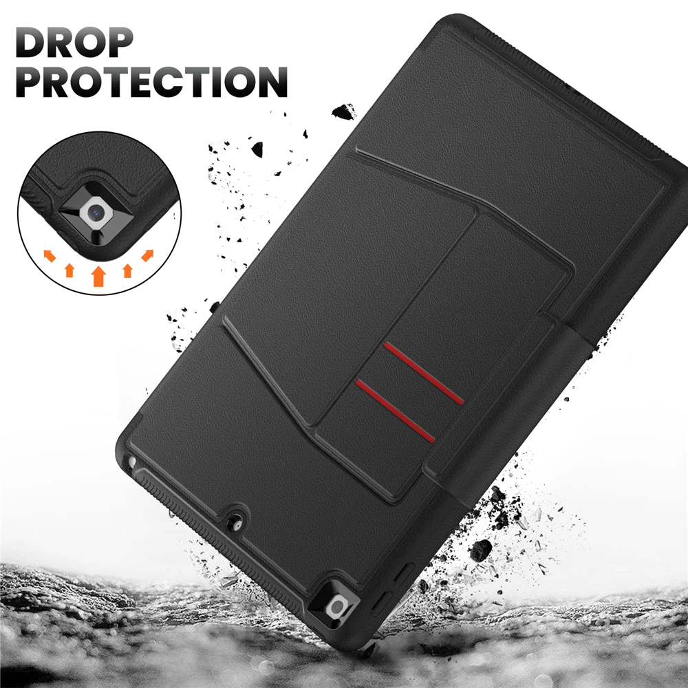 Tablet Case for iPad 9th Generation 2021 10.2 inch Smart Cover for iPad 8th Gen. 2020 2019 7th 10.2 Multi-fold Back suction Case