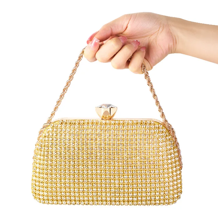 

Shining Tassel Women Evening Bags Diamonds Small Day Clutch Luxury 2024 New Chain Shoulder Handbags For Party Holder Purse