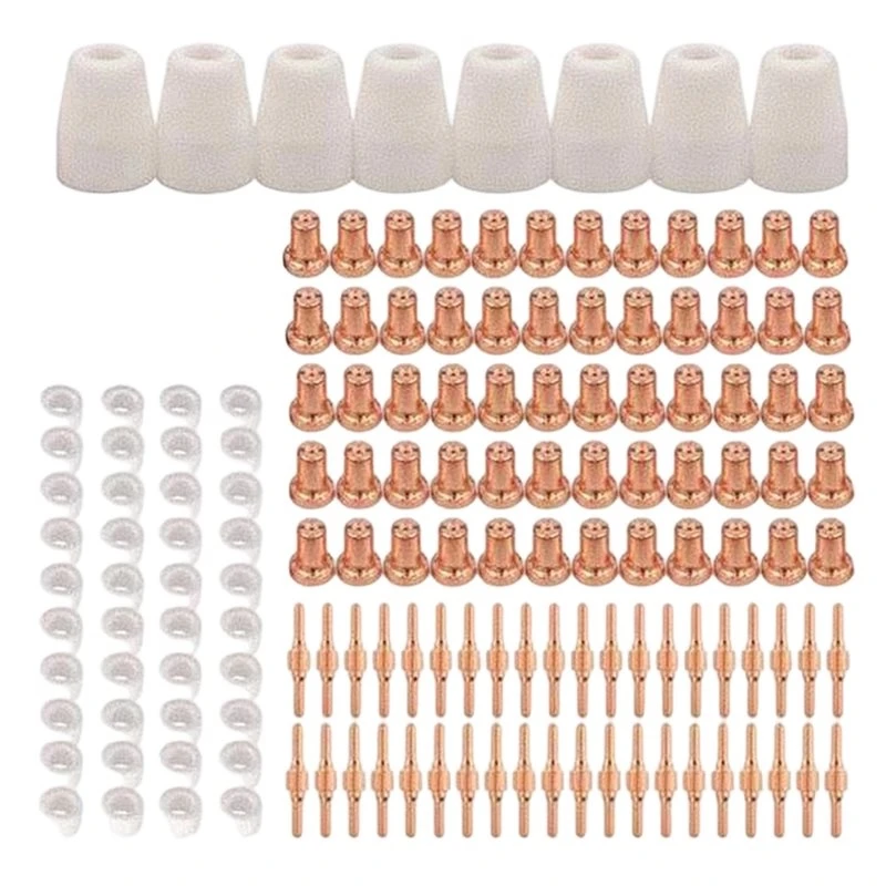 PT-31 Extended Air Plasma For Cutting Nozzle Electrode 148Pcs Consumables Fits For CUT-40/For CUT-50D/CT-312-Hot