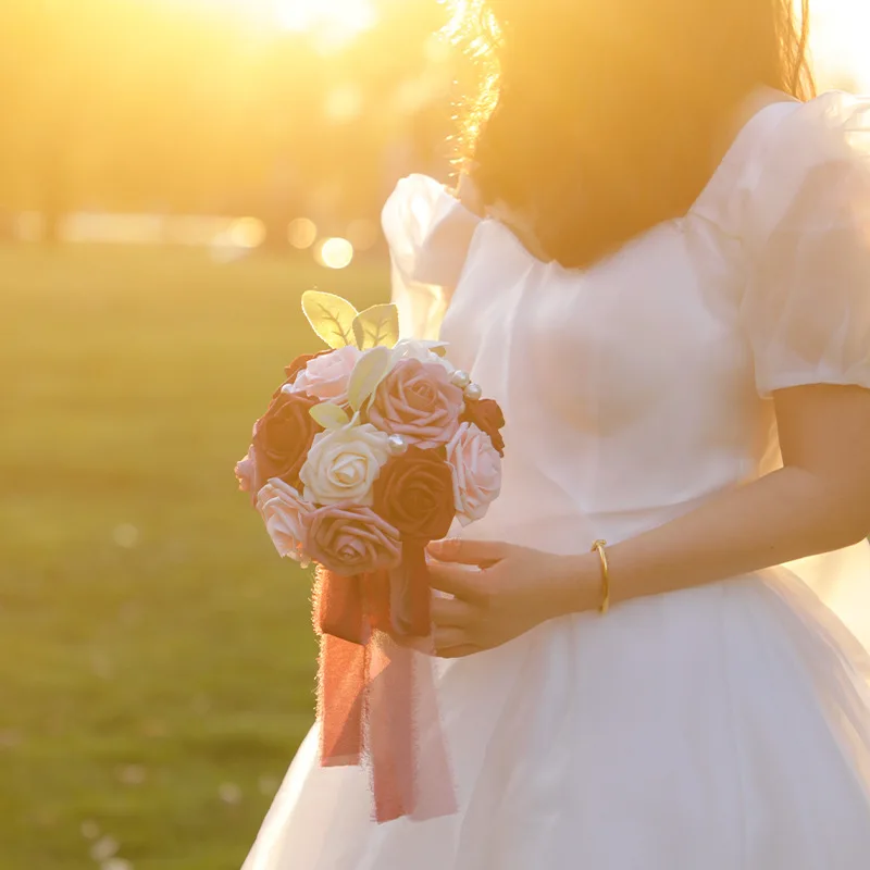 

Свадебный венок невесты, головной убор, повязка на голову с искусственным цветком, реквизит для путешествий, букет венков, гирлянды, украшение для головного убора