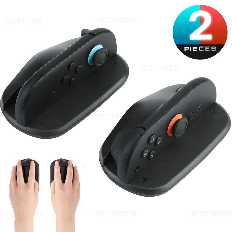 2Pcs Joystick-Controller Mouse Grip Stand for Nintendo Switch 2 Gamepads Holder Bracket Base for NS Switch 2 Game Accessories