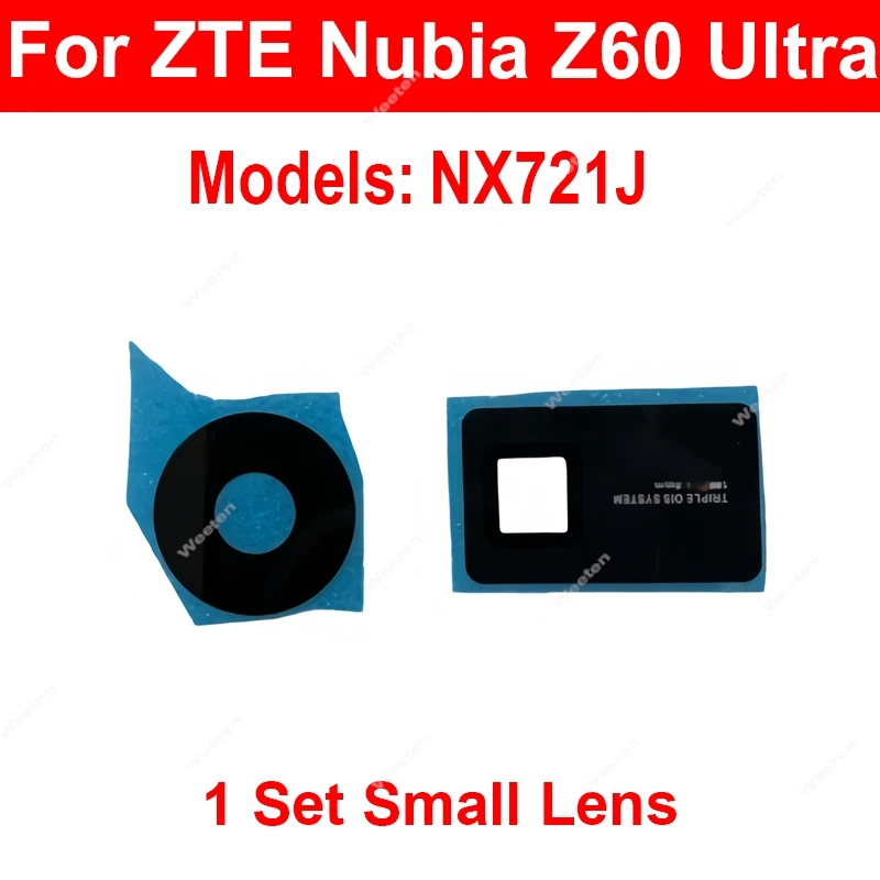 Back Camera Lens Glass For ZTE Nubia Z60 Ultra NX721J Rear Lens With Adhesive Sticker Small Parts Replacement