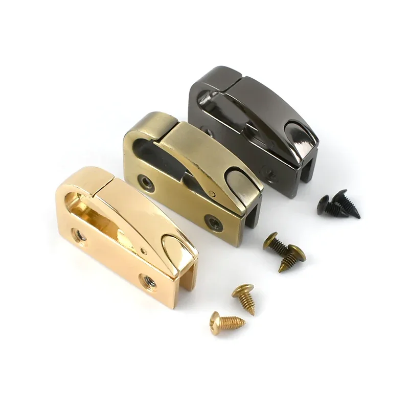 2/4/10Pcs Bag Side Clip Buckles with Screw Metal Spring Clasps Handbag Strap Chain Decoration Hanger Hook Hardware Accessories