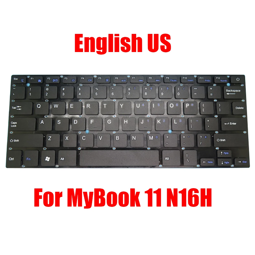 

Laptop Replacement Keyboard For Axioo For MyBook 11 N16H English US Black Without Frame New