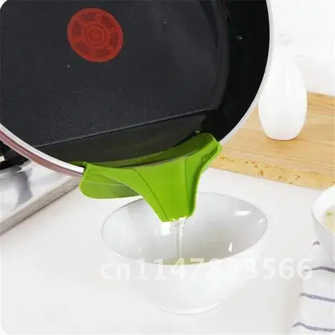 Silicone Kitchen Pour Spout Slip Anti-spill Slip On Pour Spout Free For Pots Pans And Bowls And Jars Pot Clips Tool Kitchen Tool