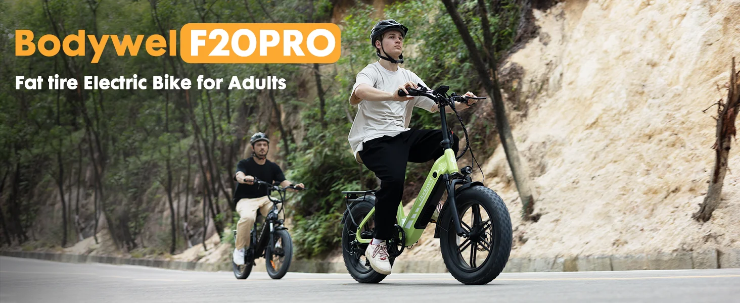 Bodywel F20 Pro Elektrofahrrad für Erwachsene 48V20AH Akku 20 Zoll Reifen Schneemobil-Stil E-Bike – Detail 6