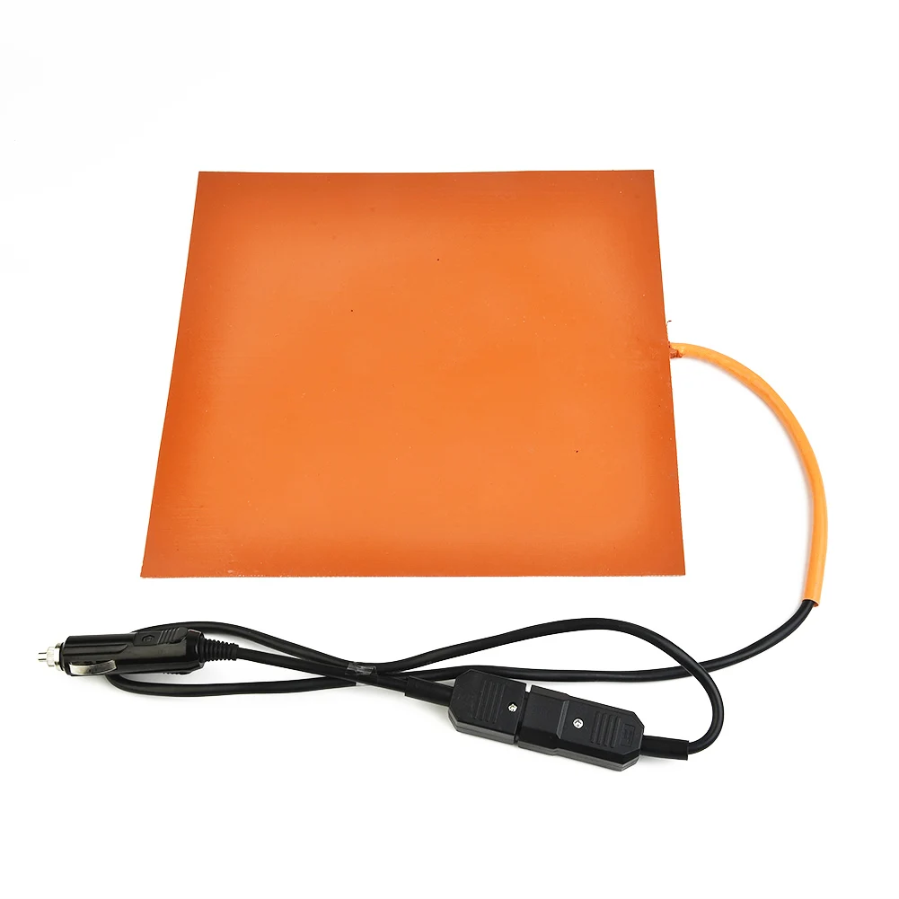 Supply Heating Pad Mat Orange Thermal 28*28cm​ Device Electric Flexible Heater Insulation cloth Tool 100cm Cord