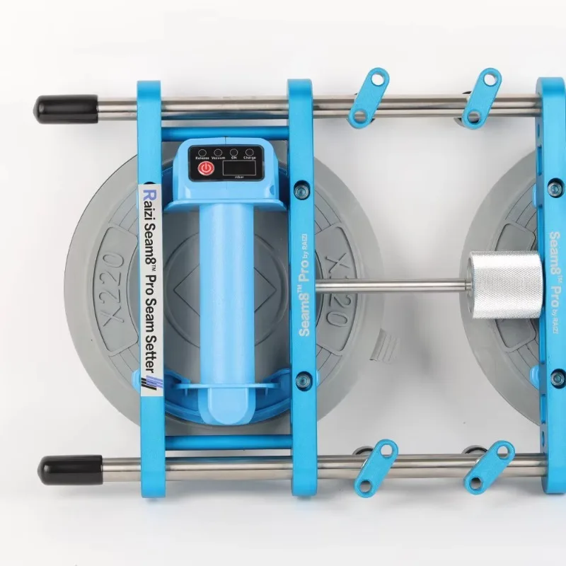 Seam8 Pro Seam Setter With Electric 8 Inch Suction Cups For Tile Granite Marble Glass Seaming Joint
