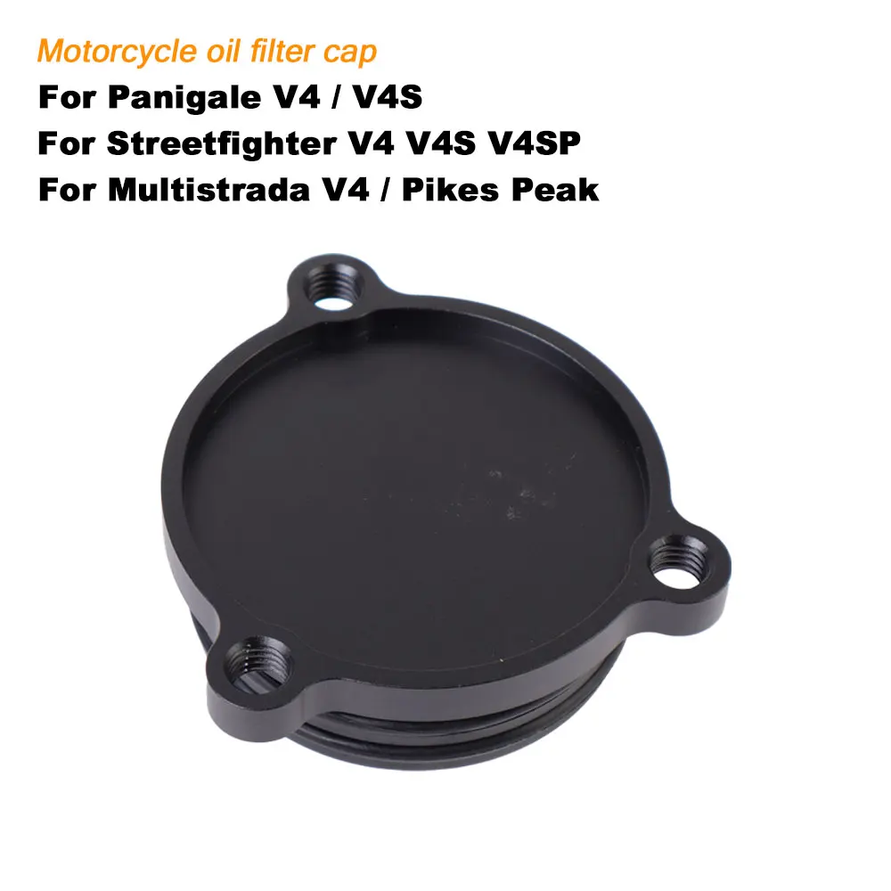 

Motorcycle Oil Filter Cap For Ducati Panigale V4 V4S Streetfighter V4 V4SP Multistrada Pikes Peak Engine Cover Accessories
