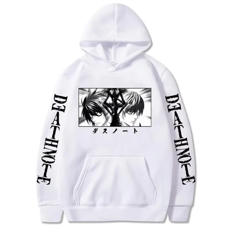 Death Note Hoodie Unisex Men Women Cotton Graphic Printed Long Sleeve Gothic Streetwear Sweatshirt Summer Unisex Casual Tops