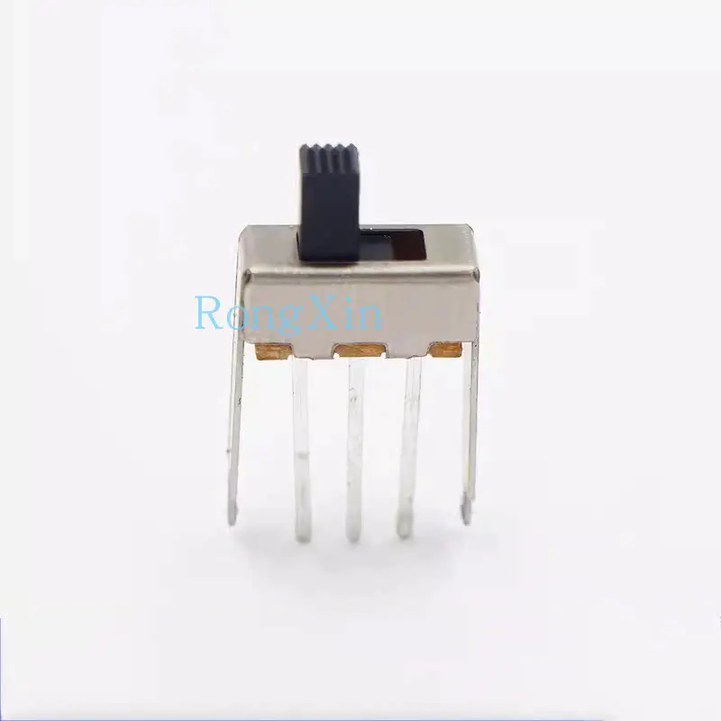 100pcs/ SS12F42 toggle switch 2-speed 3-foot vertical environmental protection iron bracket 14mm toy power fluctuation switch