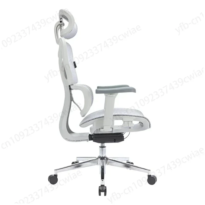 Modern Design Ergonomic Office Chair Full Mesh with Swivel Wire Control White Shell Grey Mesh Executive Home Use