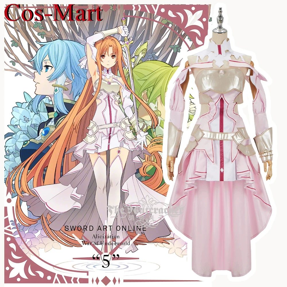 

Cos-Mart Anime Sword Art Online Alicization Yuuki Asuna Cosplay Costume Gorgeous Dress Activity Party Role Play Clothing S-XL