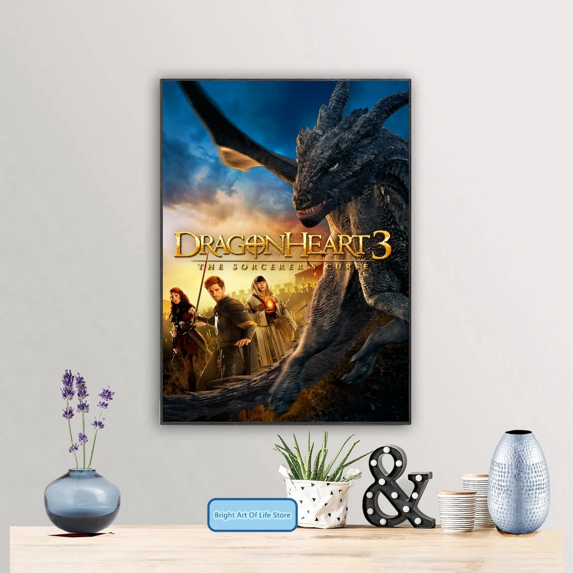 Póster de película Dragonheart 3, pintura de pared para decoración del hogar (sin marco)