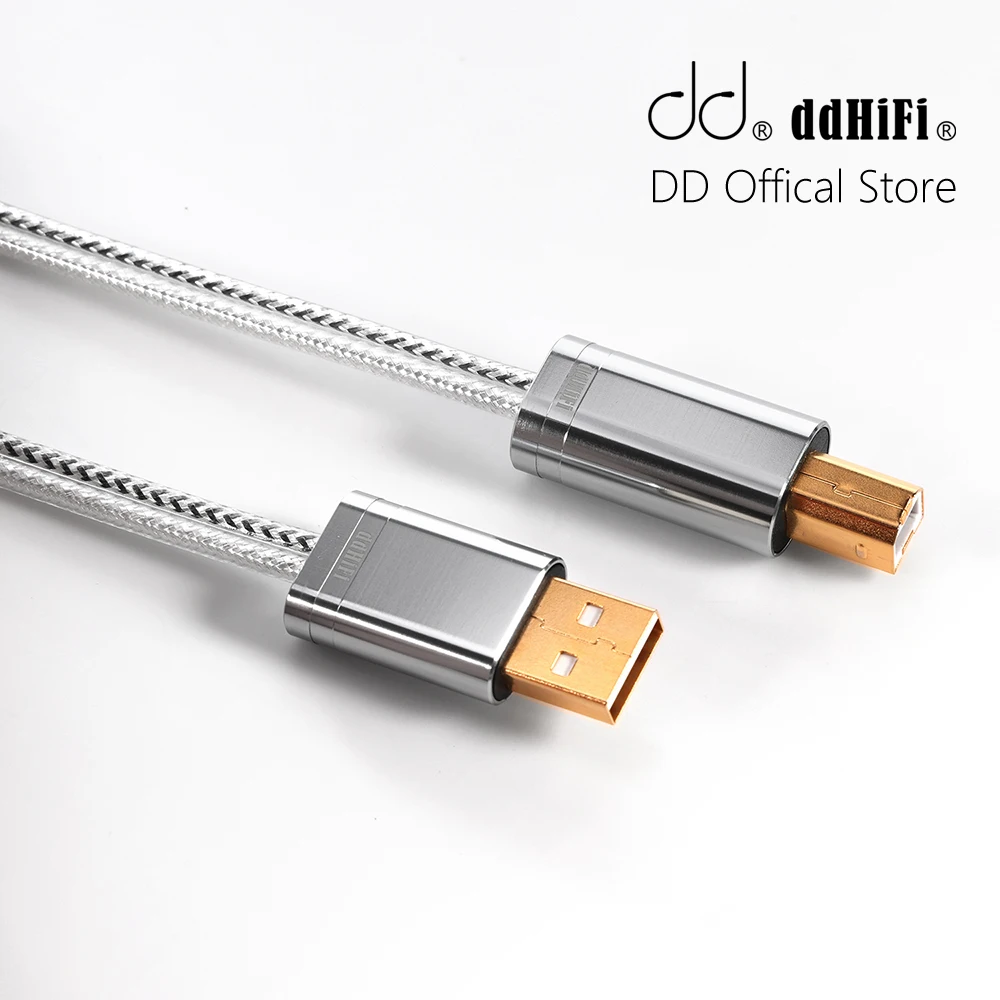 

DD ddHiFi TC09BA USB-A to USB-B Double Shielded Structure HiFi Audiophile Audio Cable with High Quality Sound