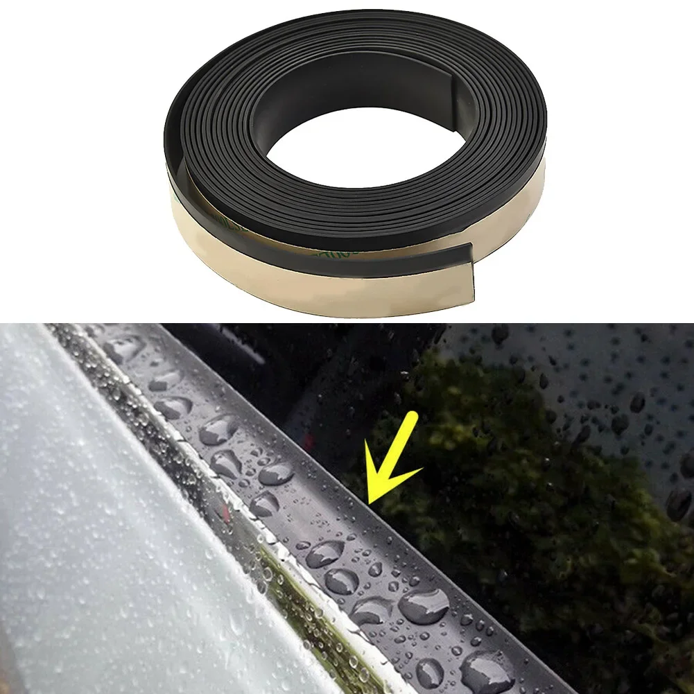 

4M Rubber Car Side Door Window Glass Seal Weatherstrip Rain Visor Noise Insulation Universal Sealing Strip Accessories