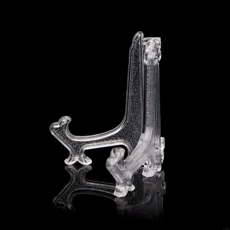 F26C Mini Plastic Coin Display Stand Stand Clear Small Carting Carting Competition Competition Competition