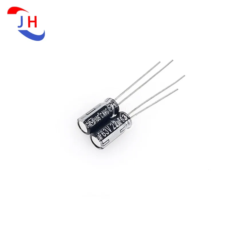 10PCS Electrolytic Capacitor 63v22uf 5*11 NHG Silver Fever Audio Capacitor 2mm Pitch 63V 22UF