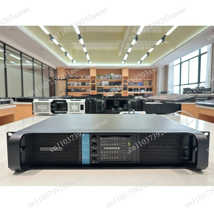 FP-6000Q Digital Power Amplifier 4-Channel 2U Pure Post-Stage High Power 800W Professional Stage Performance Amplifier
