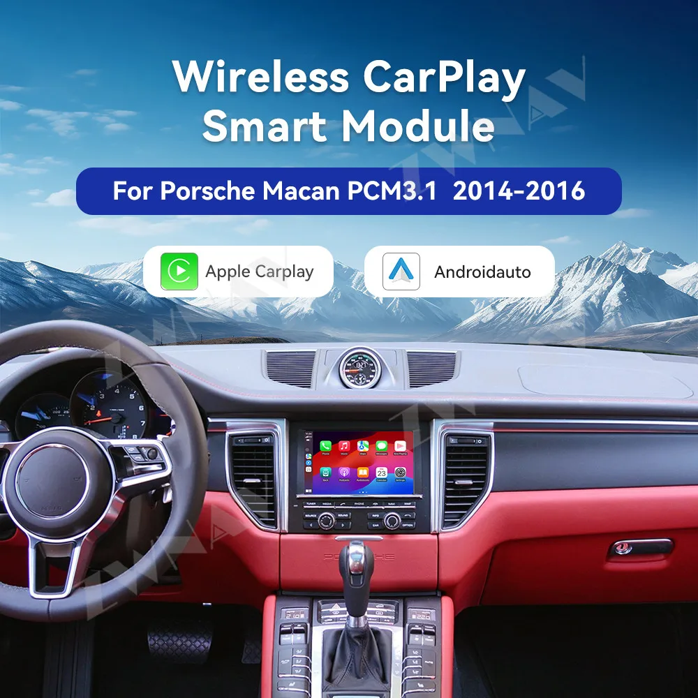 The 2025 new product of Carplay Decoder BOX For Porsche Macan 2014-2016 PCM 3.1 Android Auto Mirror Link Airplay Smart Module