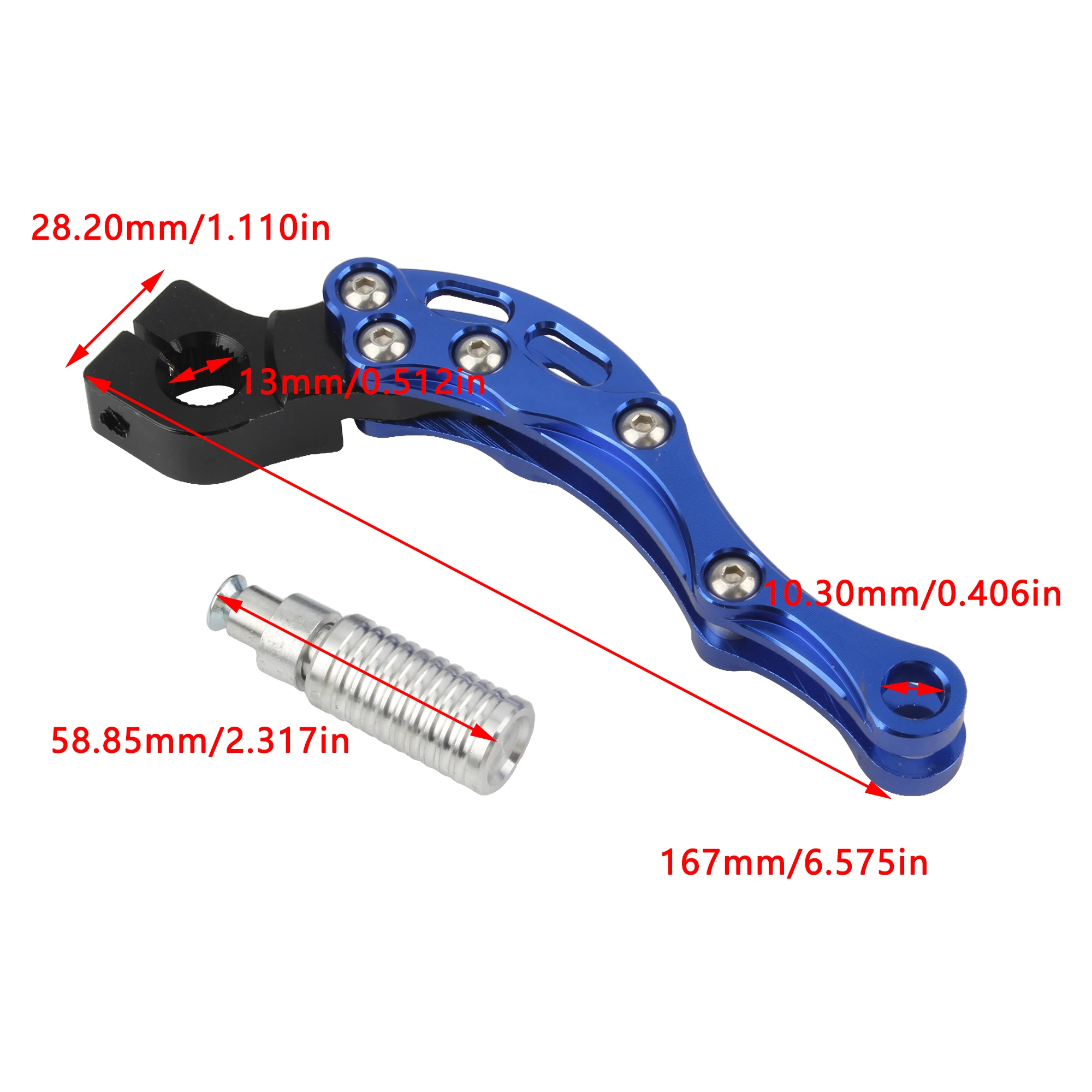 Powermotor Motorbike CNC Aluminum Alloy Starting Lever Gear Shift Lever For GY6 49cc 50cc 100cc 125cc Honda 139QMB Scooter