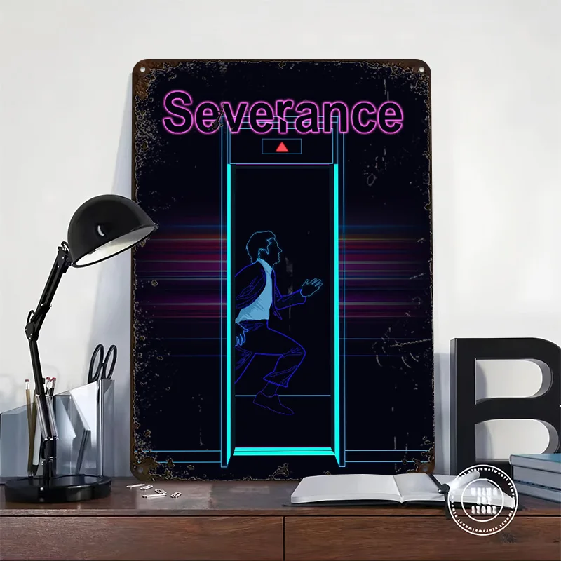 Severance TV Show Poster Customized Vintage Metal Signs Wall Art Retro Tin Plaque for Decoration Bedroom Setup Decorations Decor
