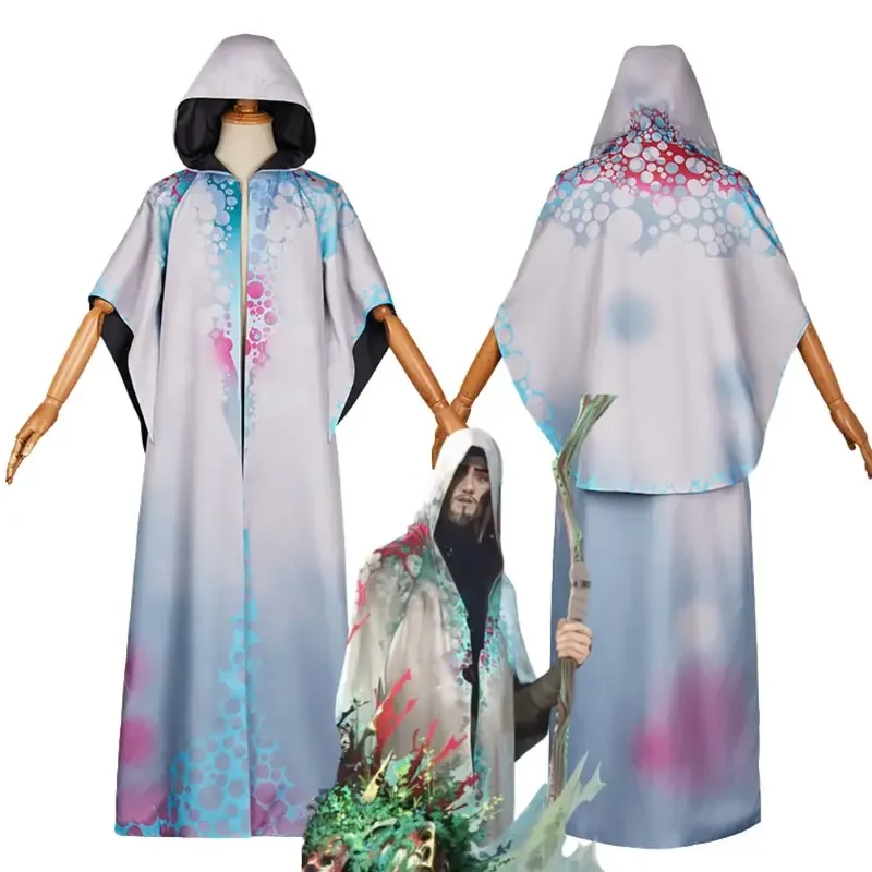 EE01 Viktor Arcane Cosplay fantasía capucha cinturón Pin disfraz juego LOL 2 disfraz para adulto capa disfraz trajes Halloween Carni & 0Ww