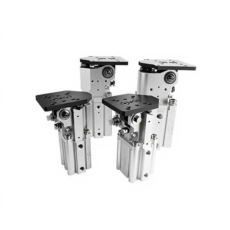 40M30 Side-Positioning 90-Degree Rack Flip Gear Rotary Hydraulic Cylinder Set with Oil Pressure Buffer
