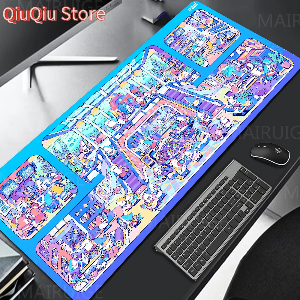 Large Mouse Pad 1200X600mm Kawaii Shark Mouse Mats Gamer Cute Pad for Computer Mouse XXL bule Gaming Accessories Laptop Desk Mat
