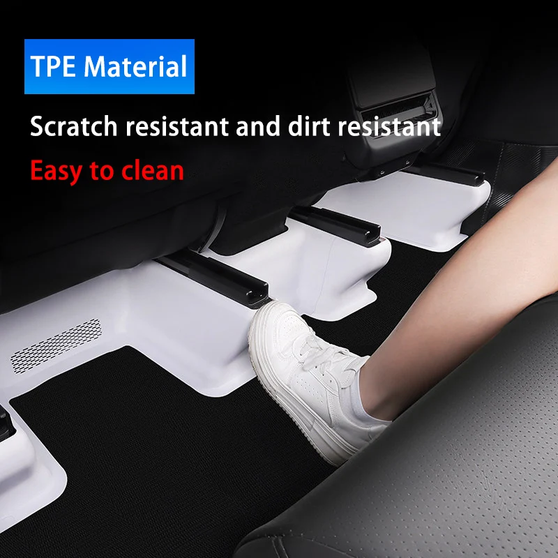For Tesla Model Y Juniper 2025 2026 Underseat Original Flocking Anti-kick Protector Pad Under Seat Corner Guard Trim Accessories