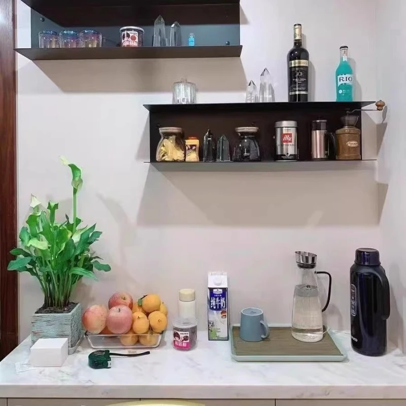 

Multifunctional Living Room Wall Shelves Bedroom Floating Shelves Strong Display Rack Multi-Purpose Decorative Iron Storage Rack